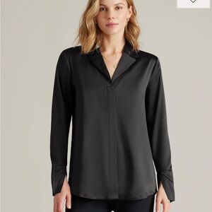 Rhone Party Blouse Black Size Large NWT